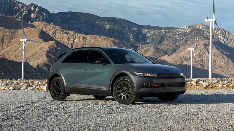 A side on shot of a 2026 Hyundai Ioniq 5 XRT parked