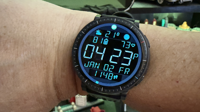 Man wearing an Amazfit Active Max