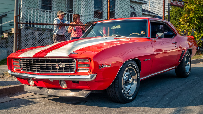 1969 Chevrolet Camaro Z/28 parked on the street