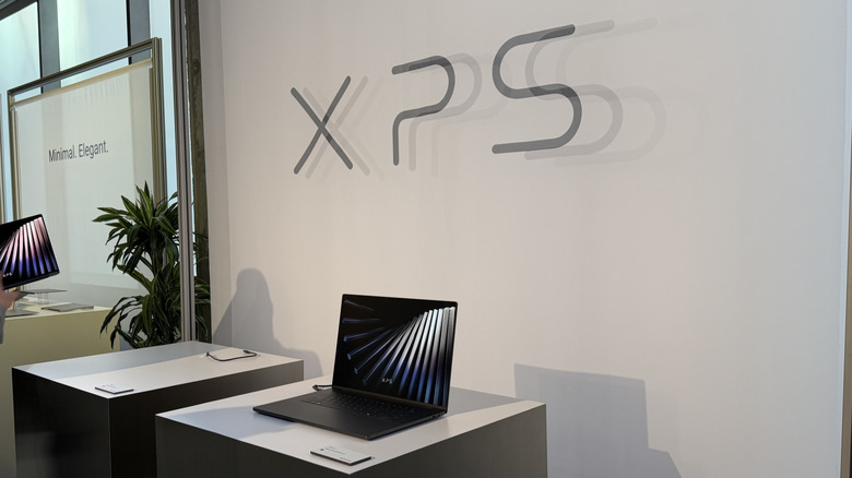 Dell XPS laptop on a table