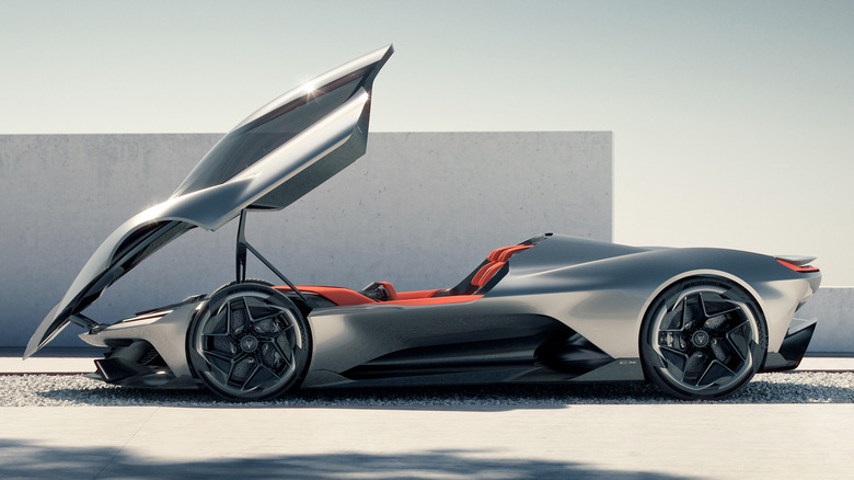 Chevrolet Corvette CX Concept with cockpit opened