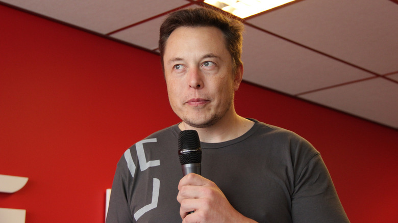 Elon Musk at a Tesla event in 2014