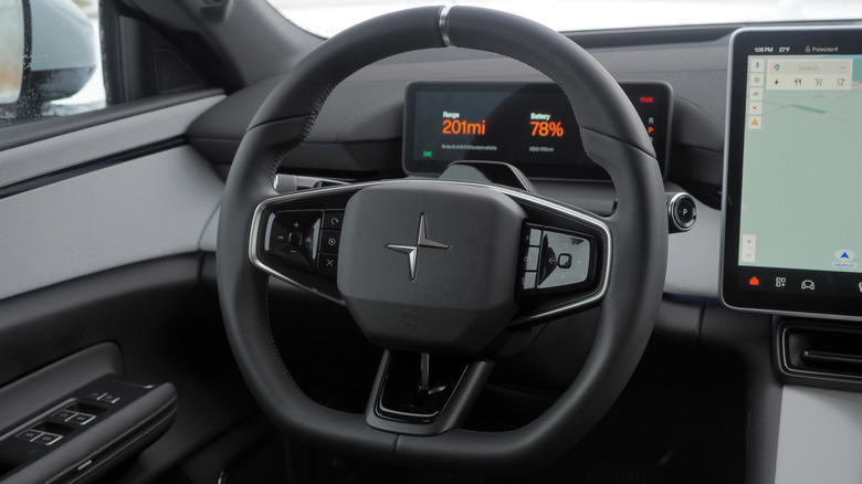 2026 Polestar 4 steering wheel