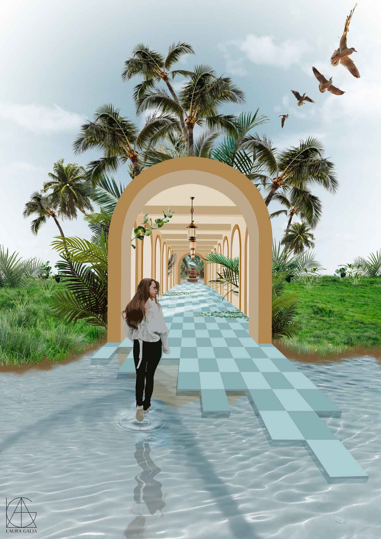 galia laura collage architectural