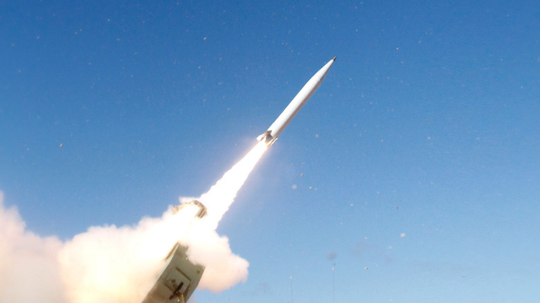 PrSM missile being launched into clear sky