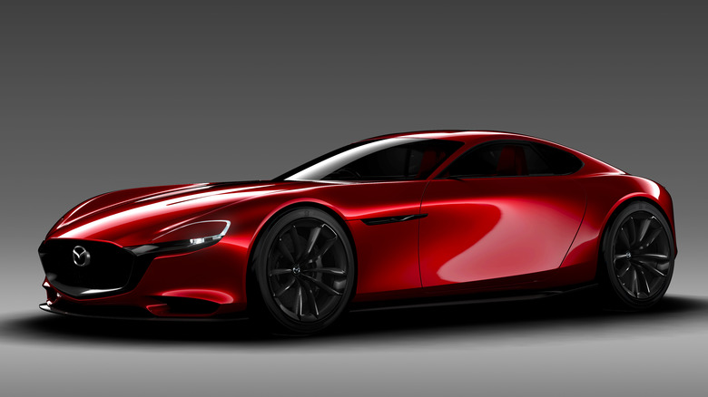 Front 3/4 view of Mazda RX-Vision concept car