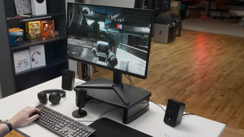 A typical PC gaming setup