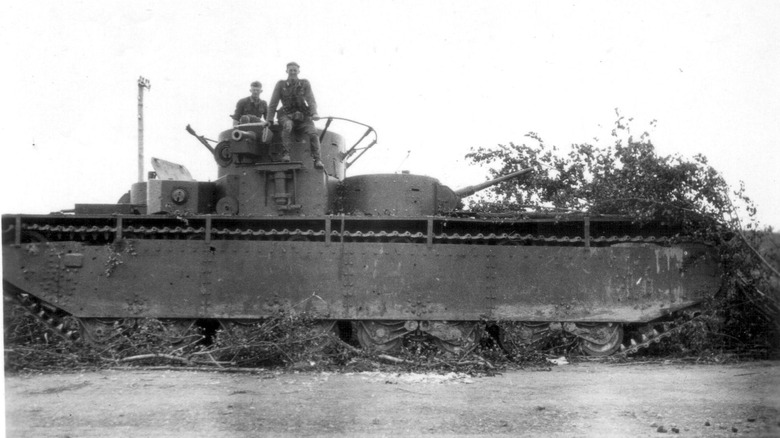 Russian heavy battle tank T-35 model 1935.