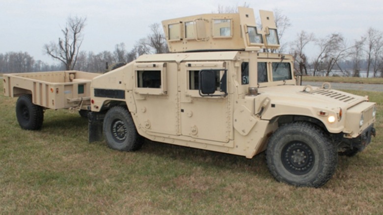 A military Humvee used by the U.S. Army.