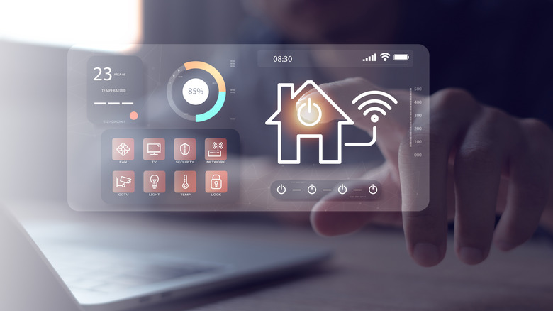 Illustration of a smart home controller