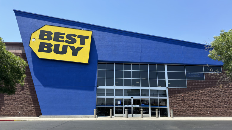 The exterior of a Best Buy store