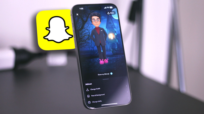 Bitmoji profile on Snapchat