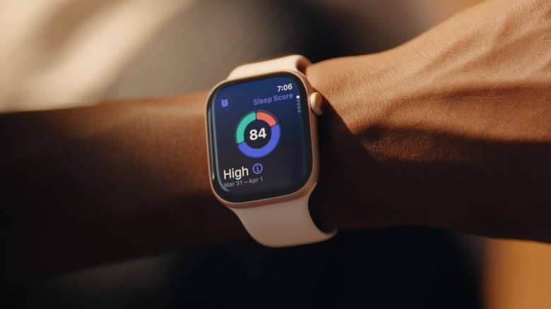 Apple Watch Series 11 worn on wrist displays sleep data