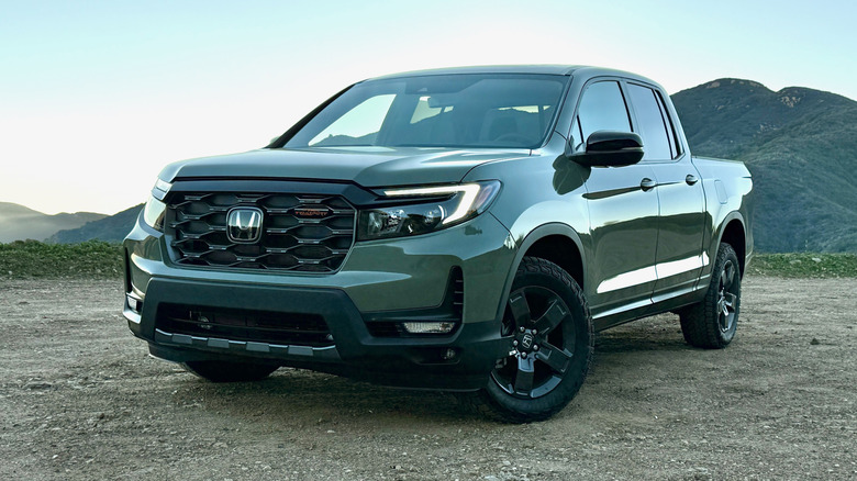 2026 Honda Ridgeline TrailSport Parked in the Mountains