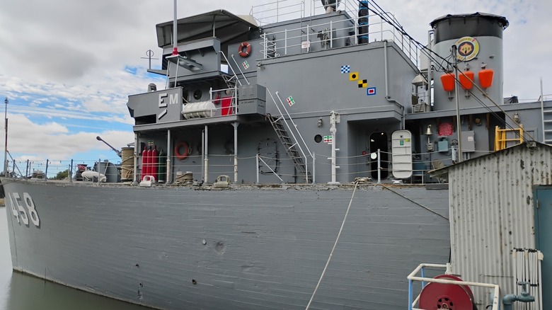 The minesweeper USS Lucid at the Stockton Maritime Musuem