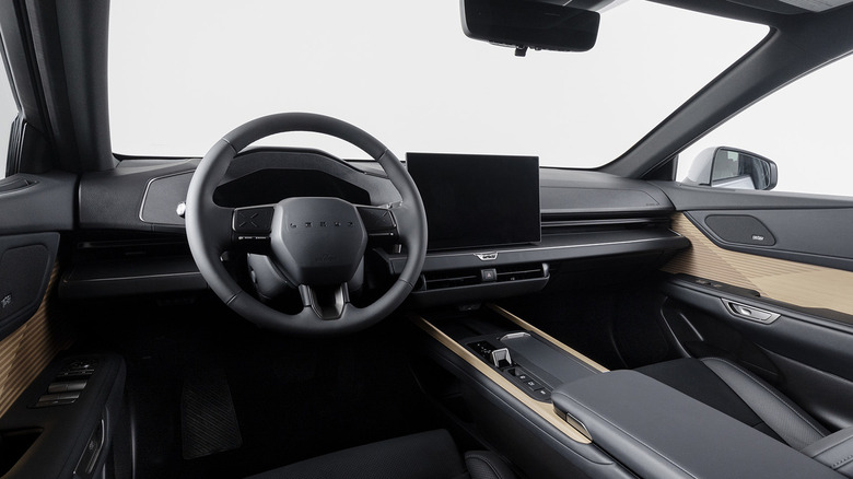 The interior space of a 2026 Lexus ES500e