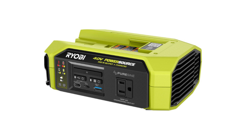 The Ryobi 40V 300W Power Source/Charger