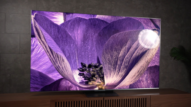 A close up shot of the TCL QM9K Smart TV