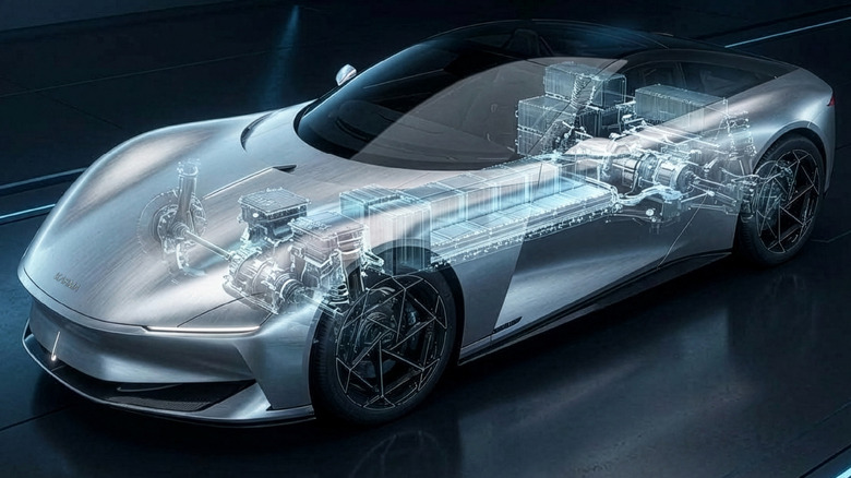 Karma Kaveya X-ray view showing battery and power packs