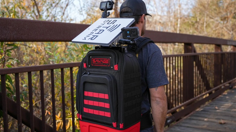 Savage UTV Starlink Battery Powered Backpack in use