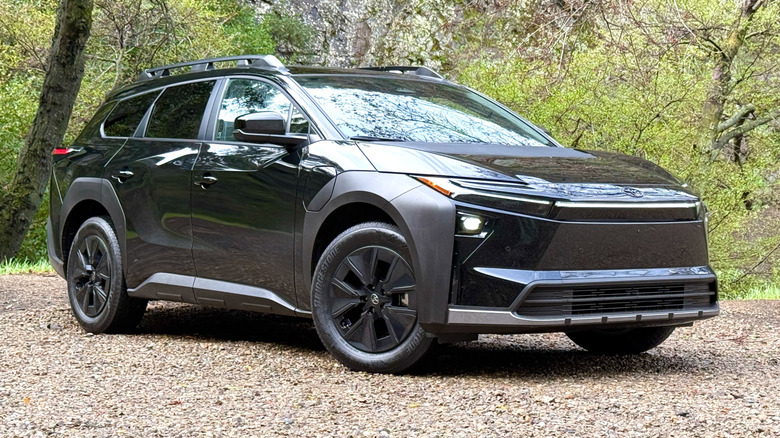 2026 Toyota bZ Woodland parked in the woods