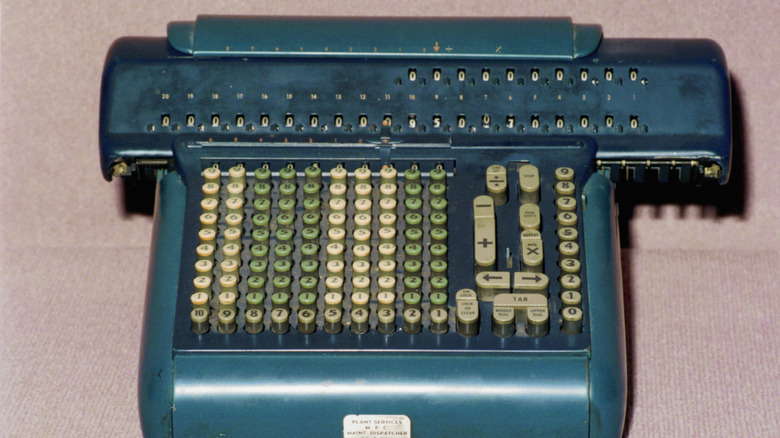 An antique Mechanical calculator