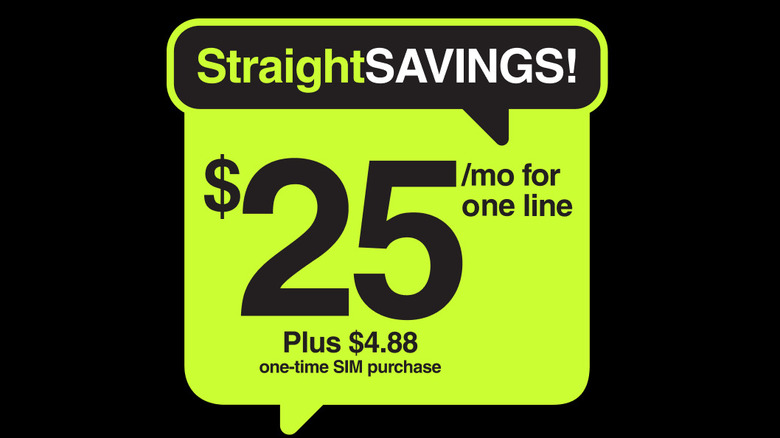 StraightSAVINGS! ad for Straight Talk