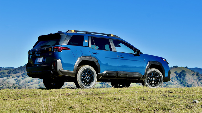 2026 Subaru Outback Wilderness rear quarter view.