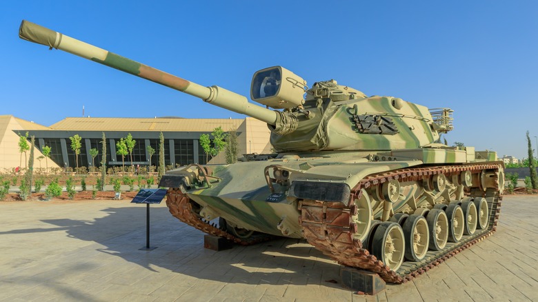 An M60 Main Battle Tank on display