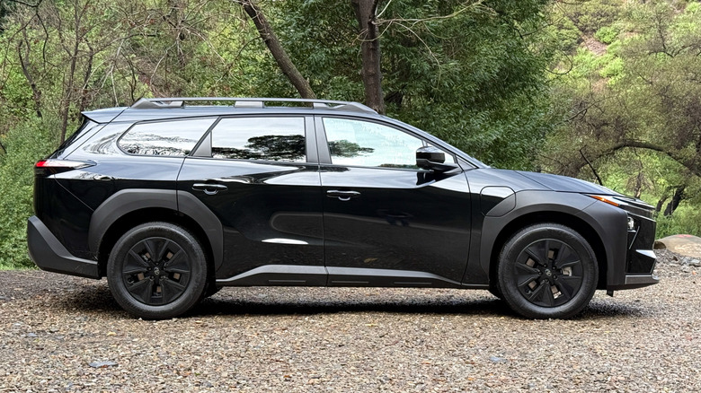 2026 Toyota bZ Woodland parked in the woods