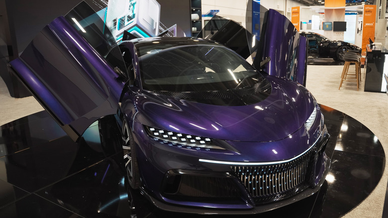 Kosmera Star Razer on display with its doors open.