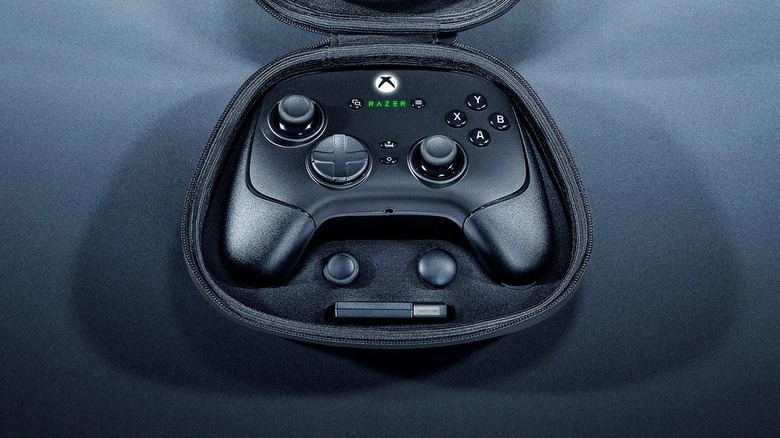 Razer Wolverine V3 Pro Xbox controller in hard shell case