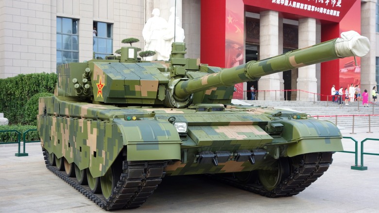 A Chinese Type 99A tank on display