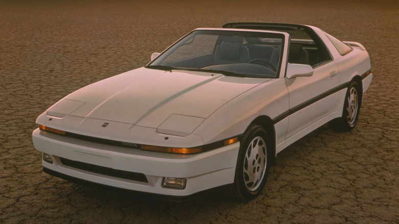 1989 Toyota Supra Targa at sunset