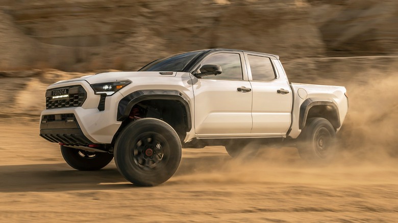a lifted Toyota Tacoma