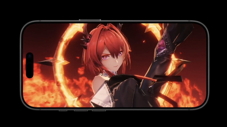 Graphical representation of Arknights: Endfield video game on the iPhone 17 Pro.